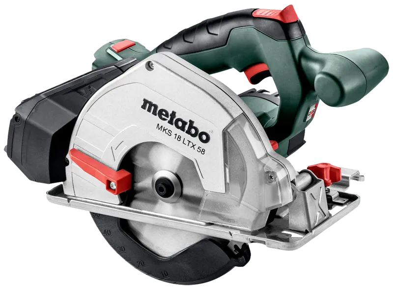 Metalrundsav 165mm MKS 18 LTX 58 solo, i Metaloc