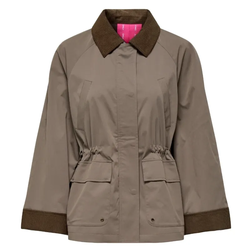 Only dame jakke ONLEJA - Walnut Chocolate Brown