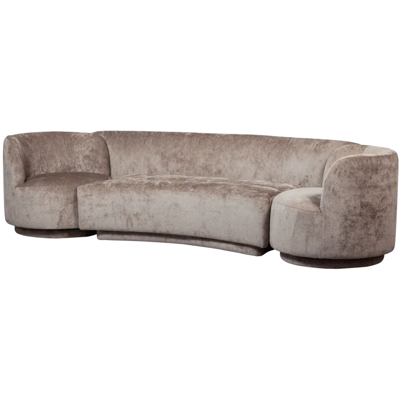 WOOOD Popular Kombi 2. pers sofa, m. 2 lænestole - taupe polyester