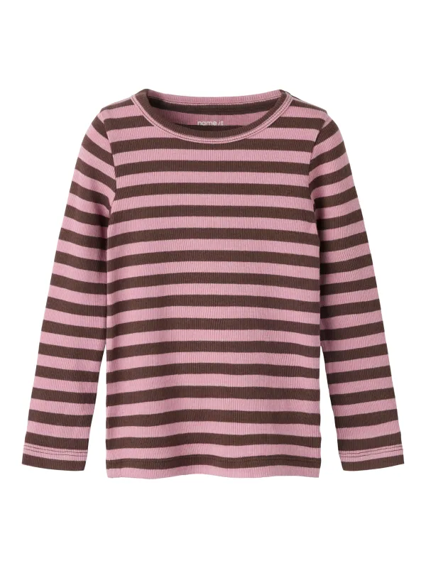 Name It Banio - Ls Shirt Noos - French Roast - 80 cm