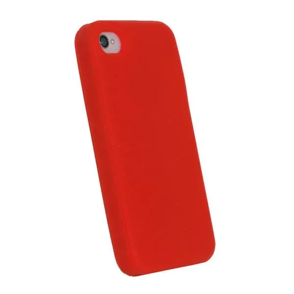 Silikone cover til iPhone 4 / iPhone 4S. Rød.