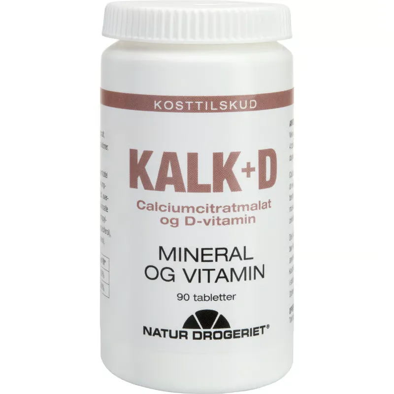 Natur Drogeriet Kalk + D tabletter (90 tabl)
