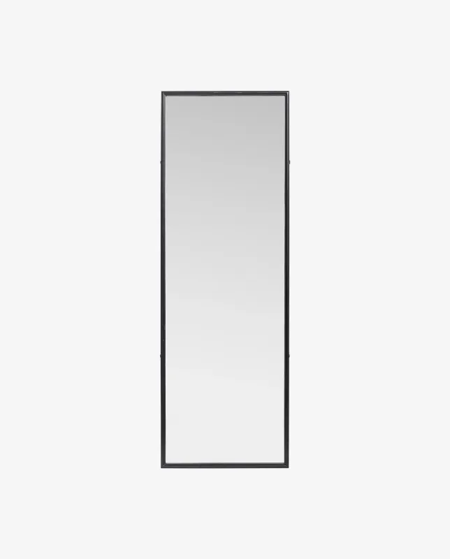 Nordal - DOWNTOWN spejl, L  -  sort  -  B51 × D4 × H150 cm