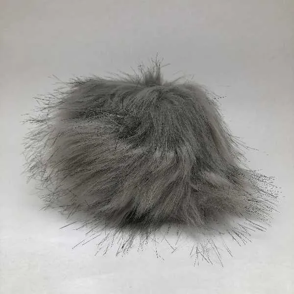 Pompon  8 cm, Grå
