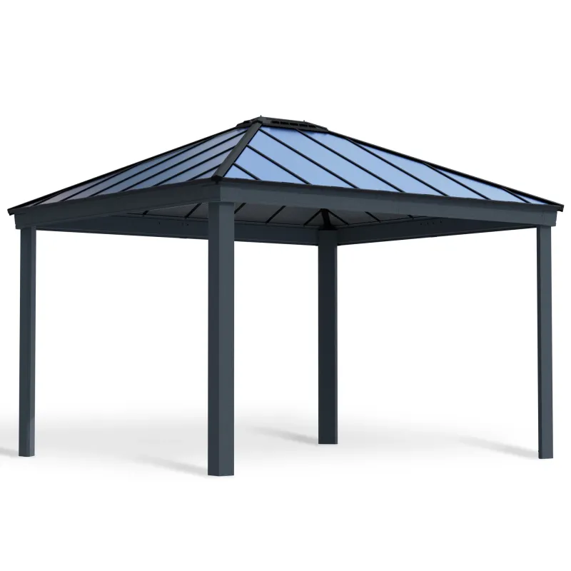 Canopia - Pavillon Dallas 4,2 x 4,8 meter antracitgrå Palram