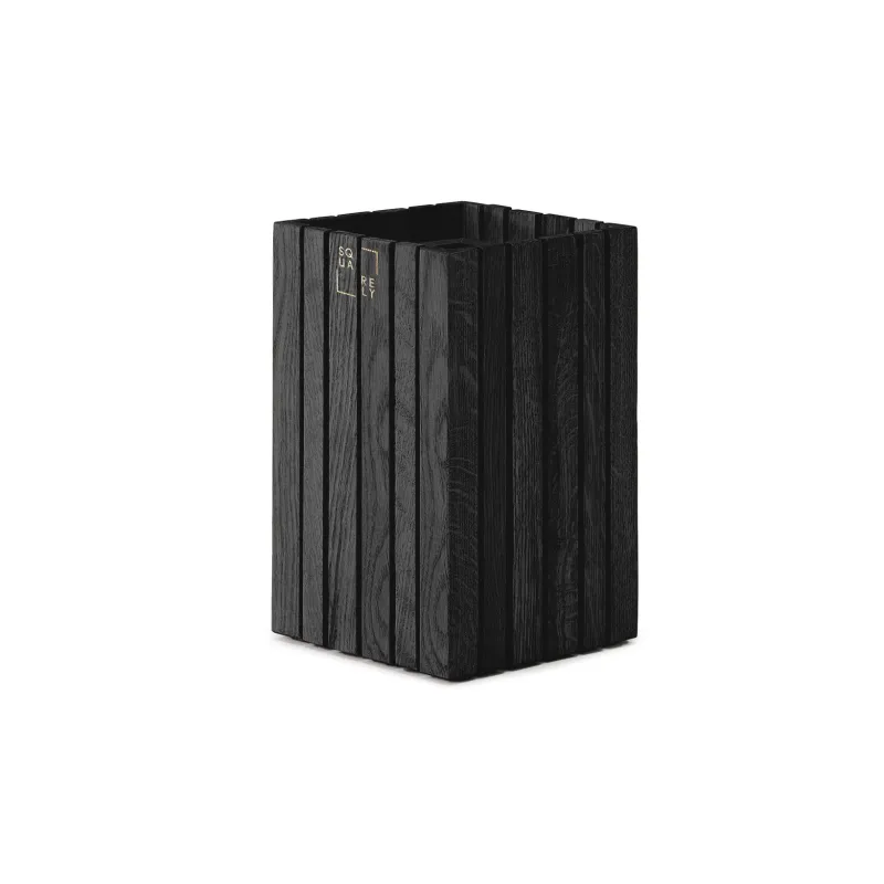 Squarely Copenhagen - GrowSMALL plantekasse 14x14 cm, Sort Ask - Sort Ask