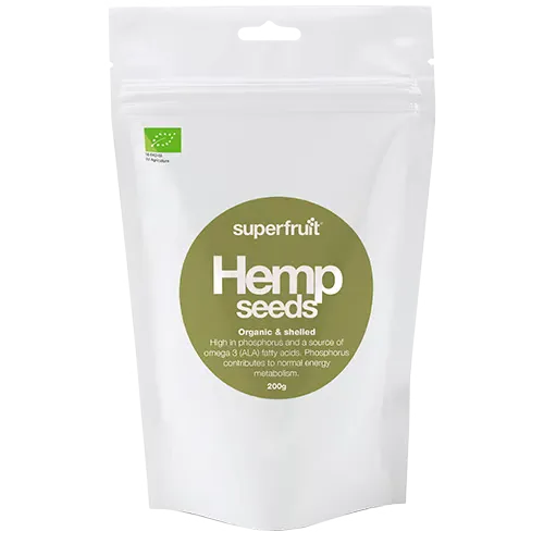 Superfruit Hemp Afskallede Hampefrø Ø (200 g)