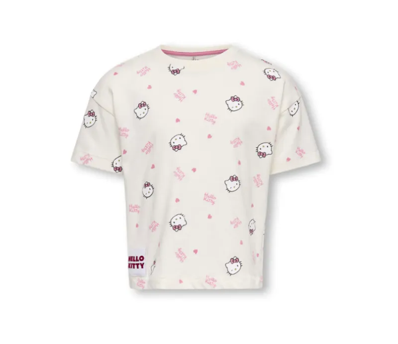 Only Mini Kitty Life SS Loose Tee - Tofu Hello Kitty - 92 cm