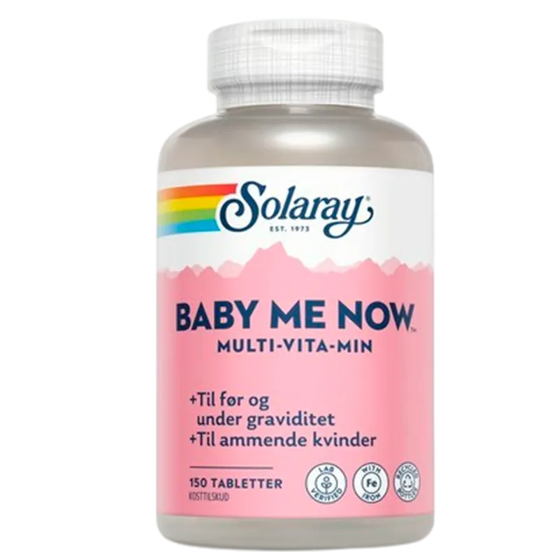 Solaray Baby-Me-Now Multi-Vitamin (150 tabletter)