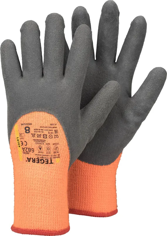 Tegera arbejdshandske latex 3/4-dyp 682A Str. 7