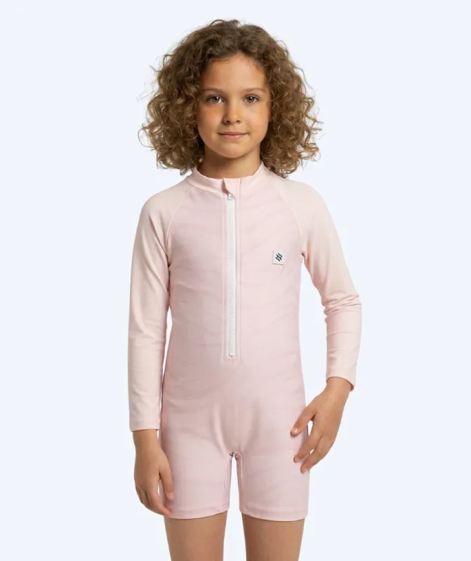 Watery UV-dragt til børn - Fjord Langærmet Rashguard - Pink - UV badetøj