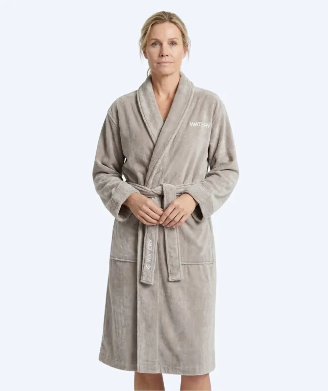 Watery badekåbe til kvinder - Mariana - Grå - Badeponcho