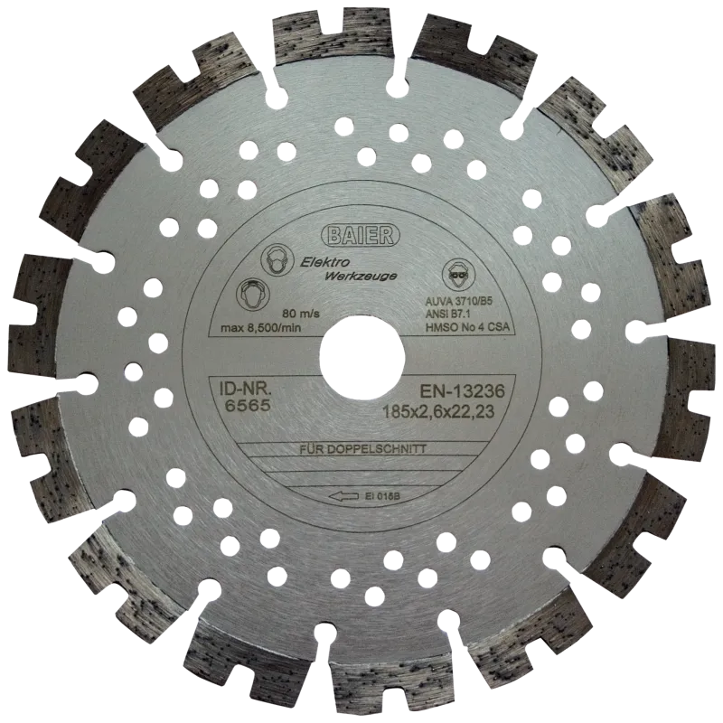 Baier diamantskæreskive allround 'sølv' 185mm