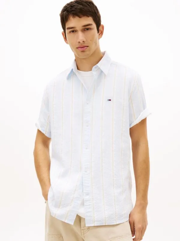 TJM REG SEERSUCKR PTRN SHIRT EXT