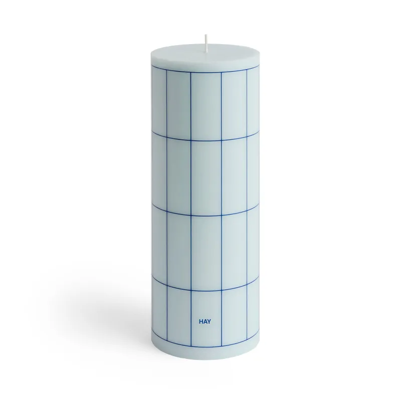 HAY Bloklys L Light Blue/Blue Grid Check