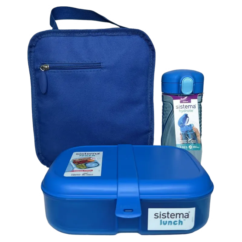 Sistema Lunchtime 3-Pack Blue (1 sæt)