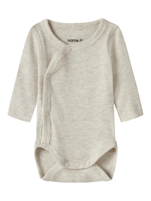 Name It Wilkab - LS Wrap Body - Peyote Melange - 40 cm
