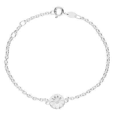 Lund Marguerit armbånd i Sølv - 16 til 19 cm