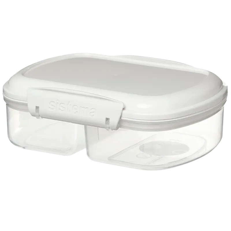 Sistema Opbevaringsboks Hvid Split Bakery (630 ml)