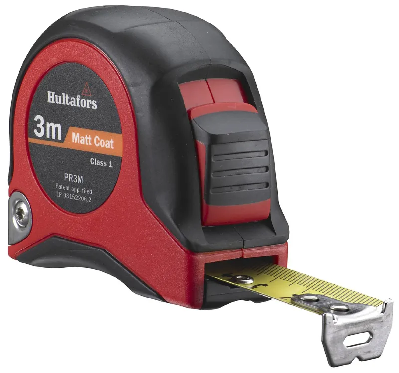Båndmål PR 3M gult bånd, 3 m x 19 mm