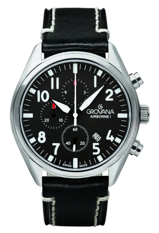 Grovana Airborne Chronograph Black Herreur