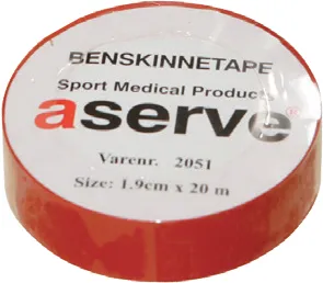 Aserve Benskinne Sportstape Rød