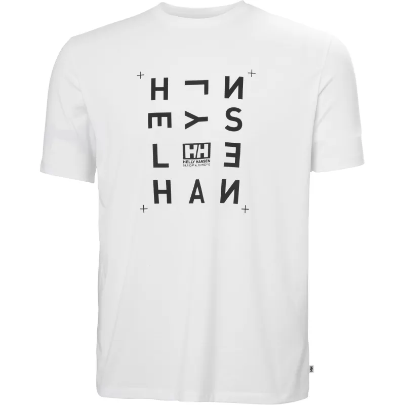 Helly Hansen Skog Graphic T-shirt, herre, hvid