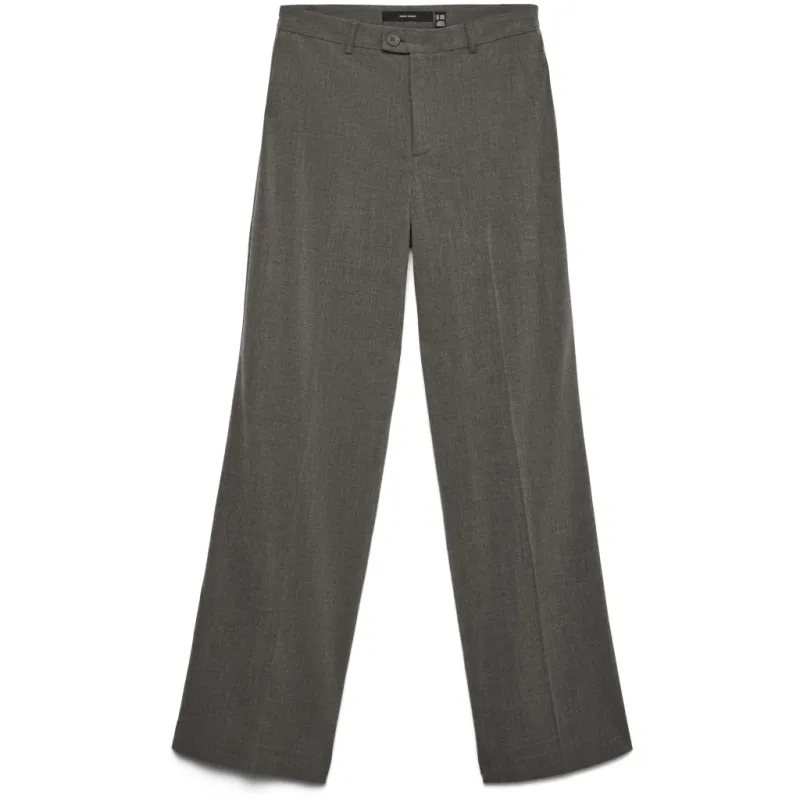 VERO MODA DAME BUKSER VMTEXAS - Medium grey melange