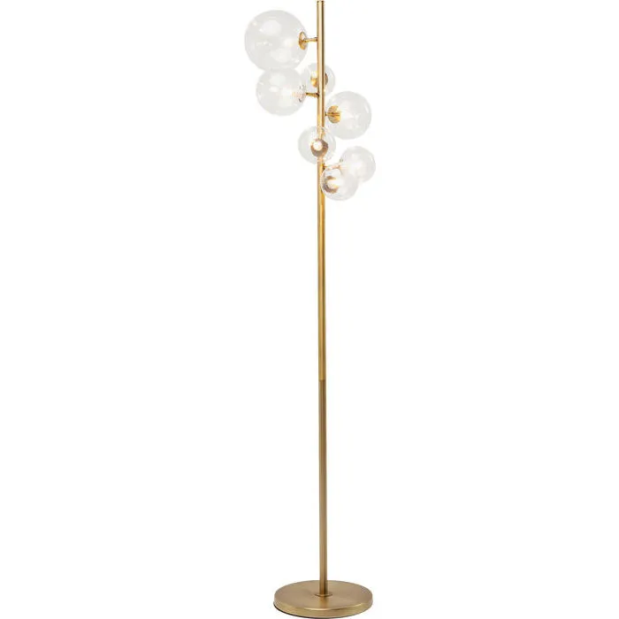 KARE DESIGN Bello Sette gulvlampe - klar glas og messing stål