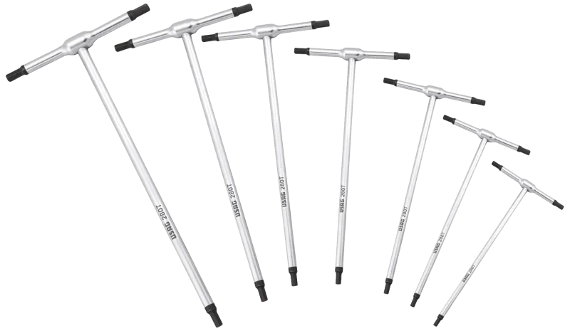 USAG 280T stiftnøgle med T-greb, sæt 2-8mm 7stk