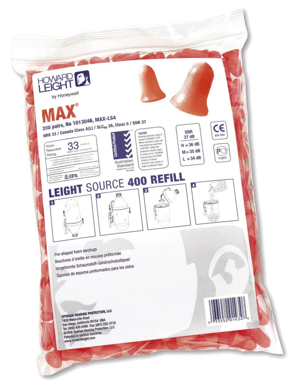 Howard Leight Max, til LS400 propautomat pose a 200 par