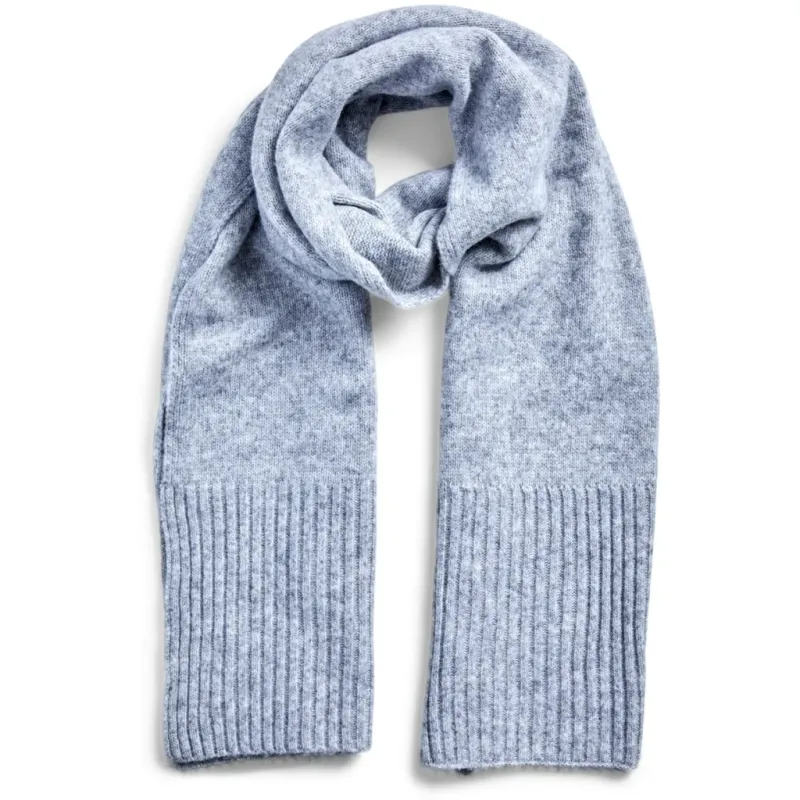 PIECES dame tørklæde PCMOCCA - Light Grey Melange