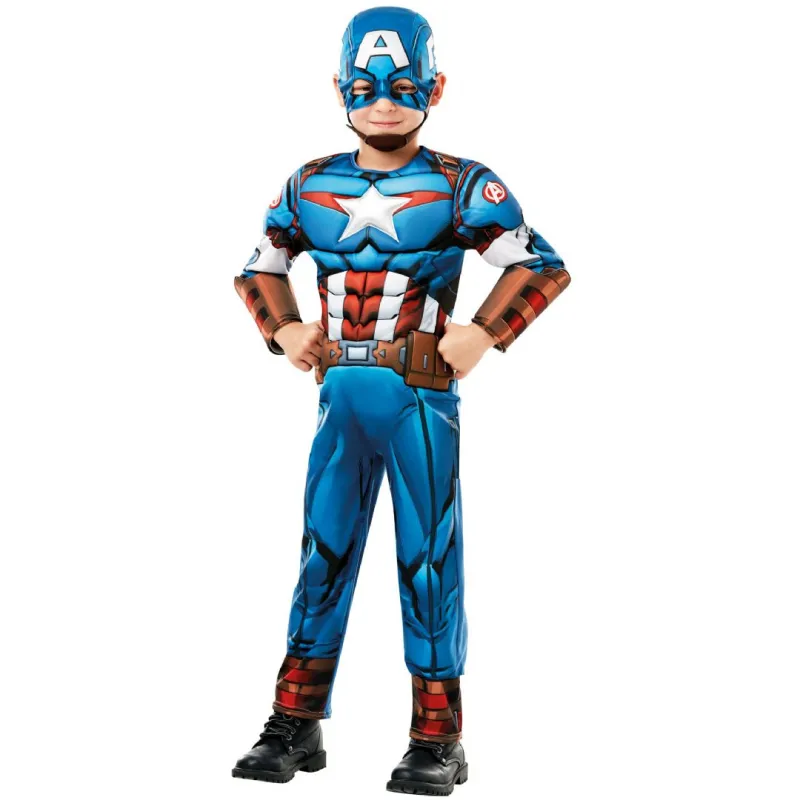 Captain America udklædning sæt str 110