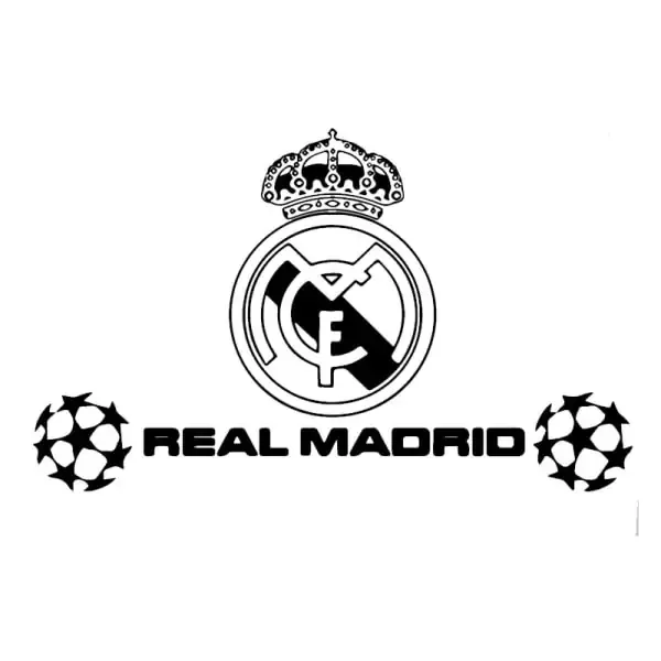 Real Madrid wallsticker. Champions League. 40x70cm
