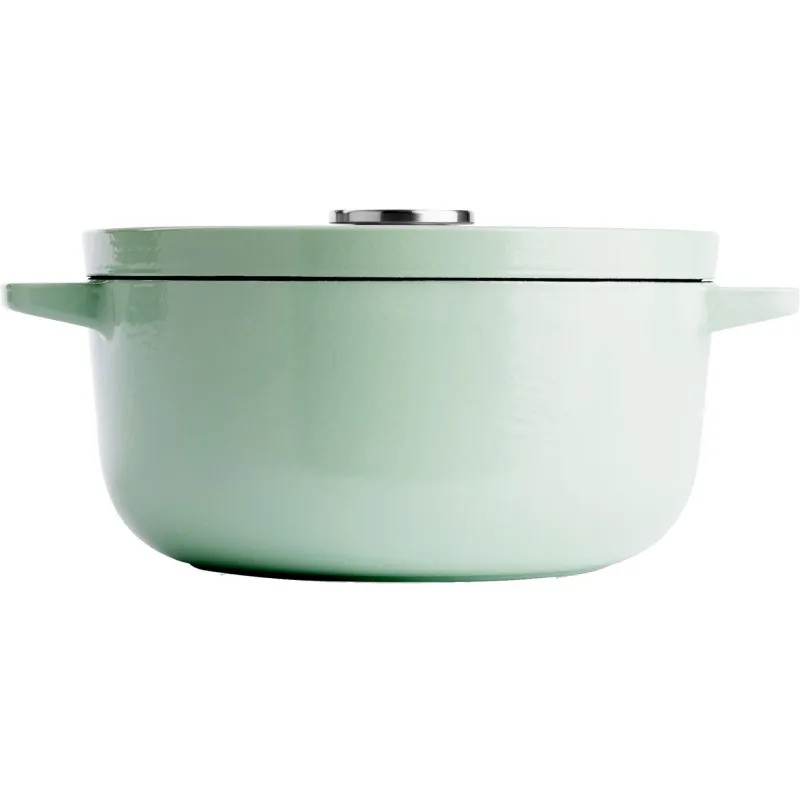 Kitchenaid Støbejernsgryde 22 cm/3,3 liter, pistachio
