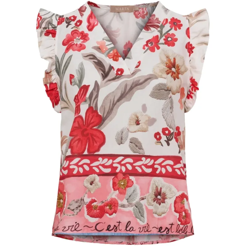 Marta du Chateau dame top MdcMarita 85573 - Red