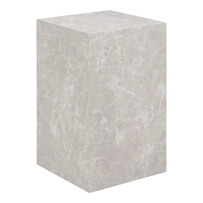 HOUSE NORDIC Hjørnebord, marmor look, beige, 30x30x50 cm