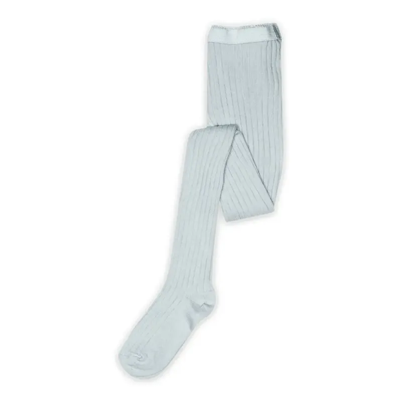 MP Denmark Basic Rib Strømpebukser - Light Blue - 100