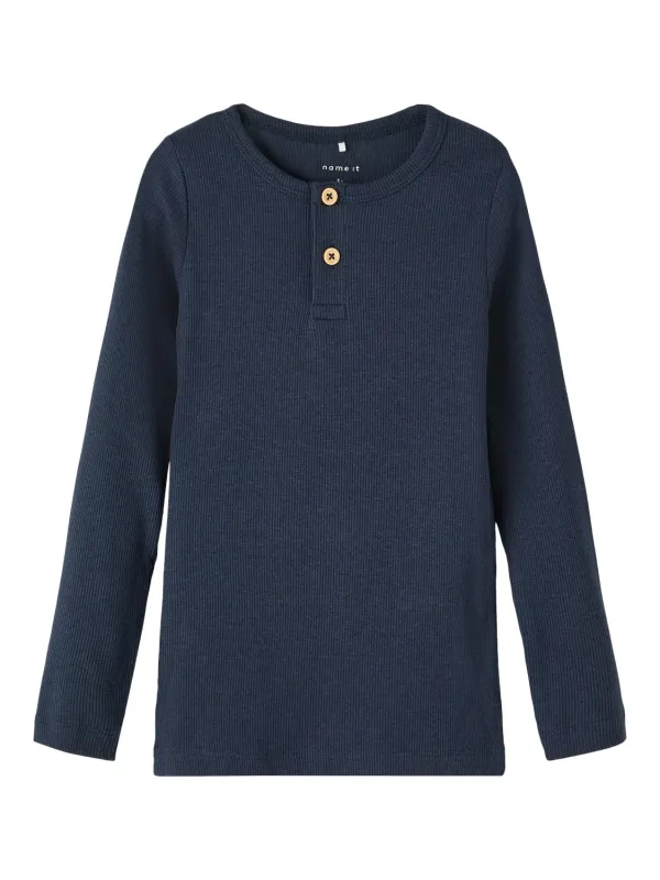 Name It - Kab LS Shirt - Dark Sapphire - 86 cm