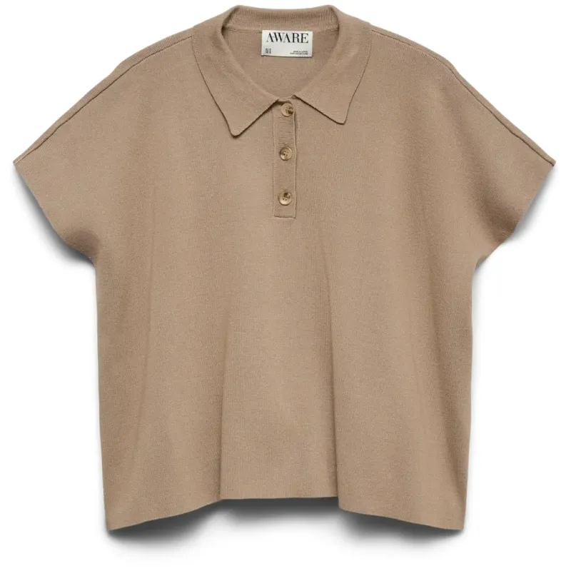 VERO MODA dame polo AWALICE - Dune