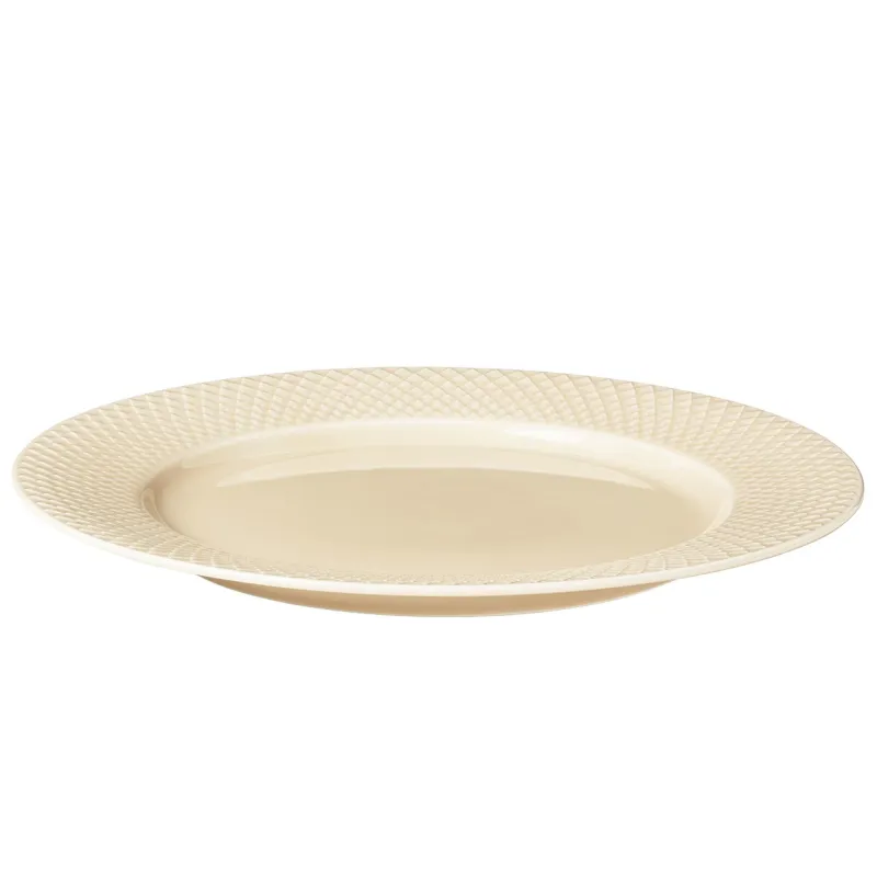 Lyngby porcelæn Rhombe Earth middagstallerken 27 cm, marble