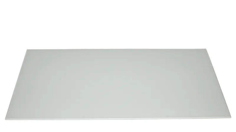 Stænkplade hvid glas 80x40 cm.