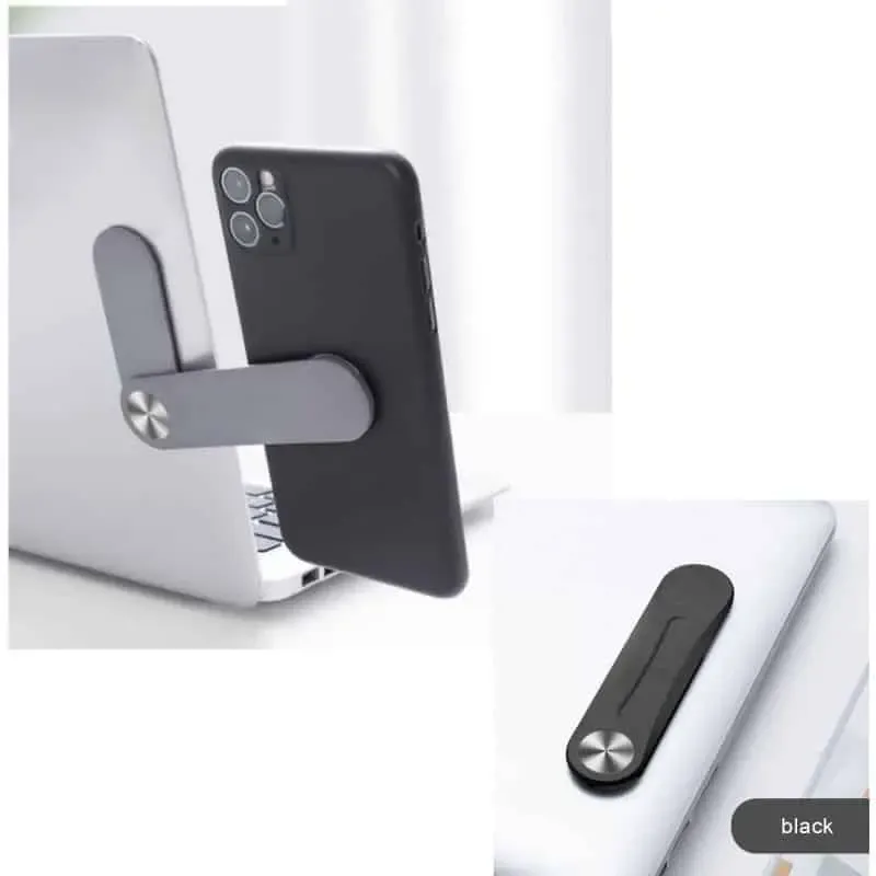 Universal Magnetisk Mobilholder til Montering på Laptop. Sort.