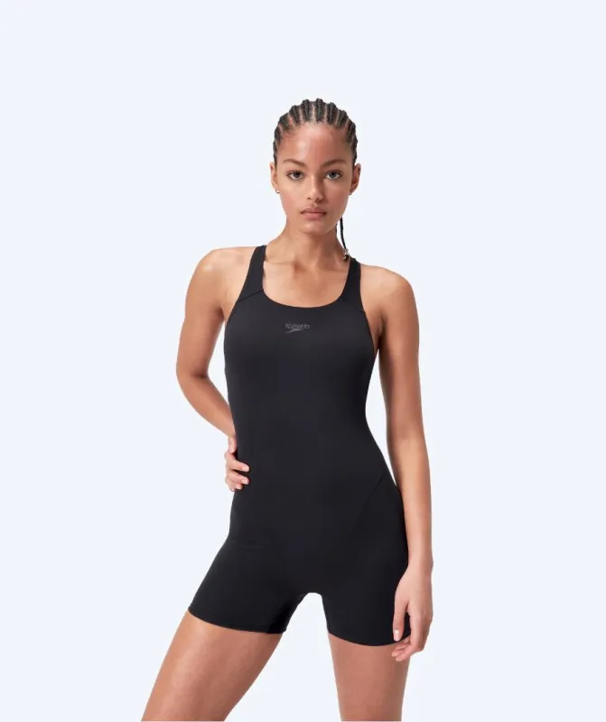 Speedo badedragt med ben til damer - Endurance - Sort