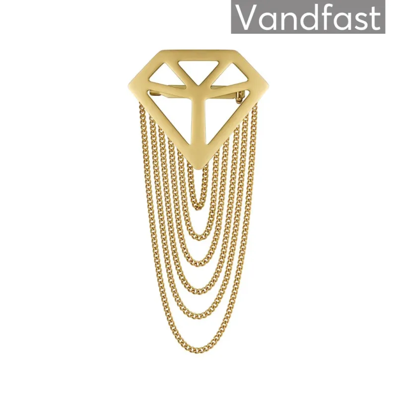 ANNEBRAUNER Broche 18K Guldbelagt