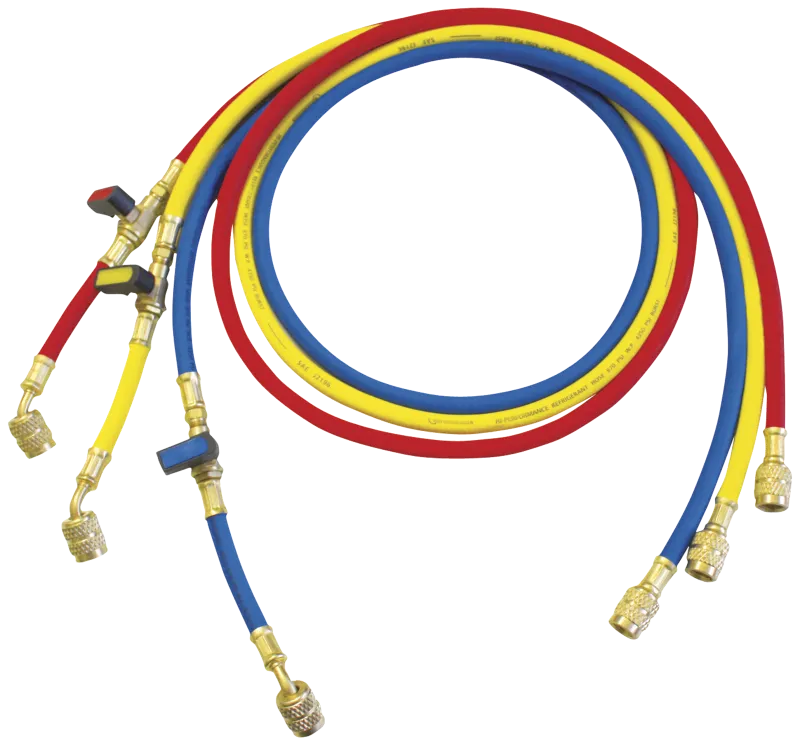 Rothenberger sæt m/3 kølemiddelslanger 1/4" 1,5mtr