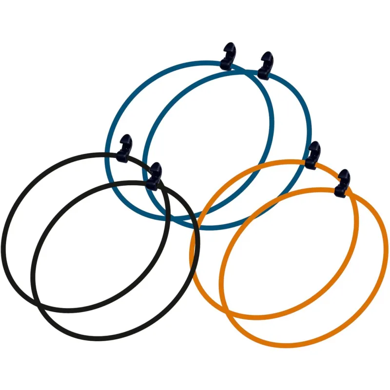 Tatonka Silicone Strap Round, pakkeringe, multi, 6 stk.