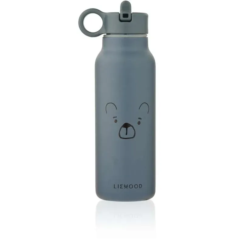Liewood Falk Drikkeflaske - Rustfrit Stål - 350ml - Mr. Bear/Whale Blue