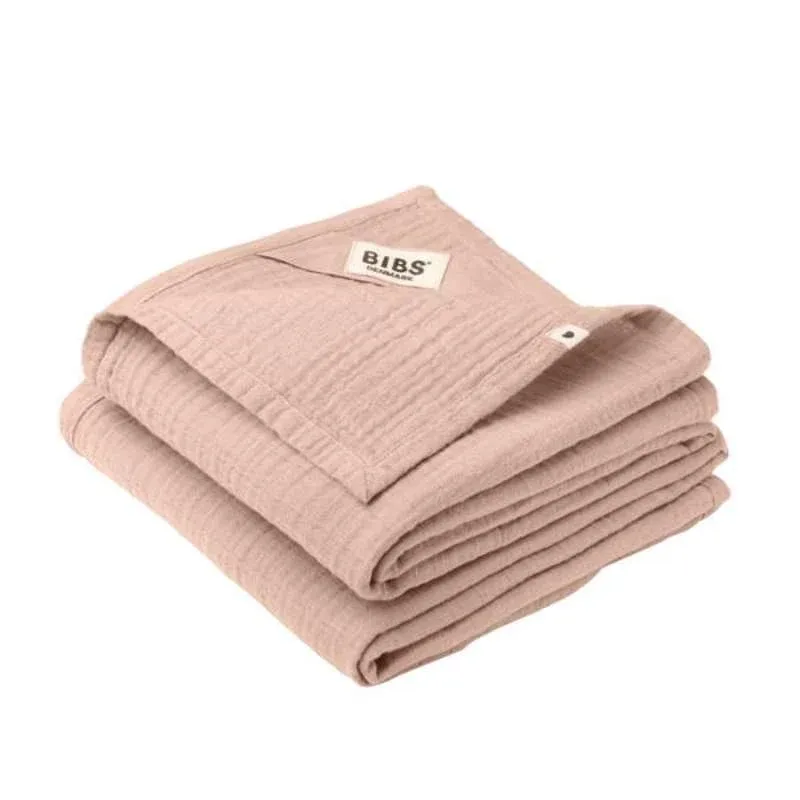 BIBS Sleep - Muslin Stofble i 2-Pak - 70x70 cm. - Blush