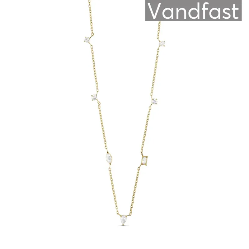 ANNEBRAUNER Classy Exclusive Halskæde 18K Guldbelagt